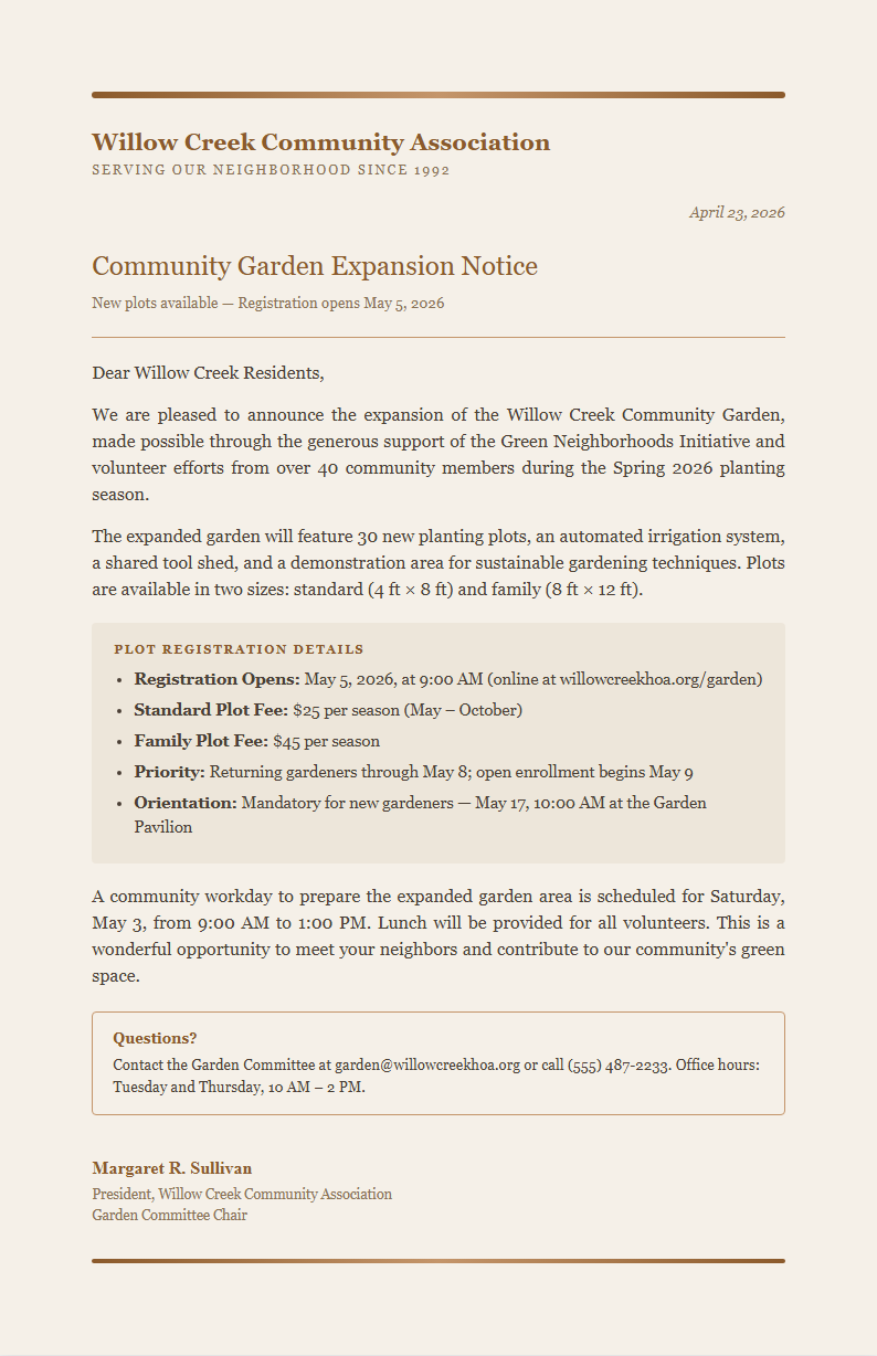 Earth Tone Natural Notice